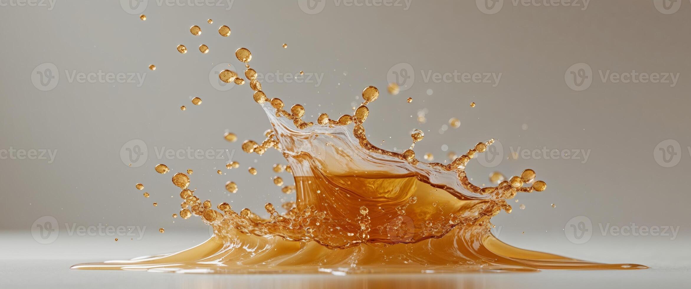 A splash of liquid is being thrown into the air photo