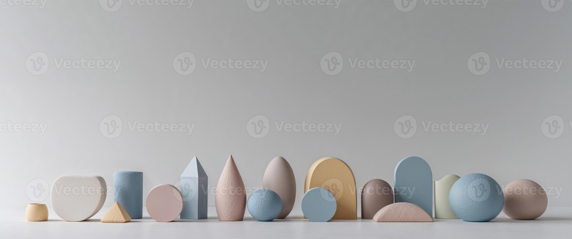 Abstract shapes symbolizing the diverse spectrum of autism. photo