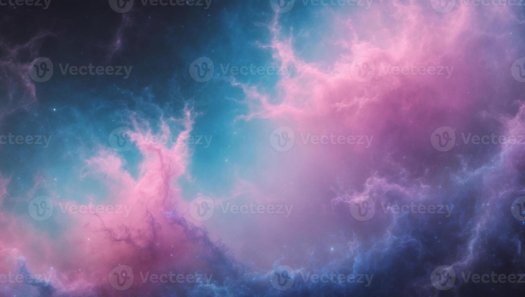 Abstract Pink and Blue Nebula Background photo