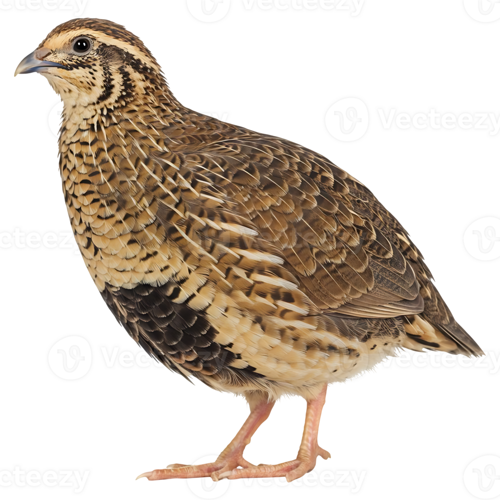 Common Quail Bird Profile Photograph png