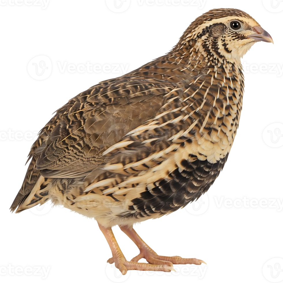 Elegant Quail Bird Profile Isolated View png