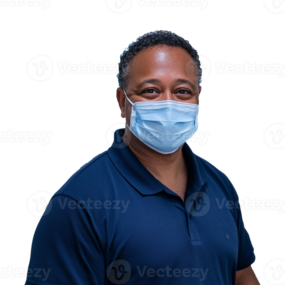 A man wearing a surgical mask png