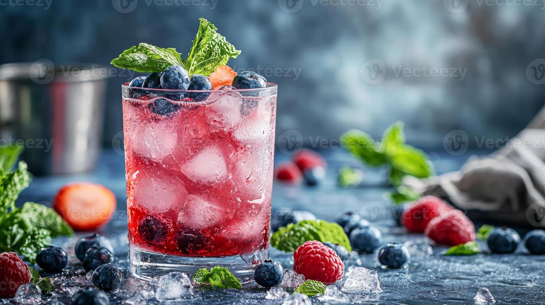 Refreshing Berry Cocktail. A Summer Delight photo