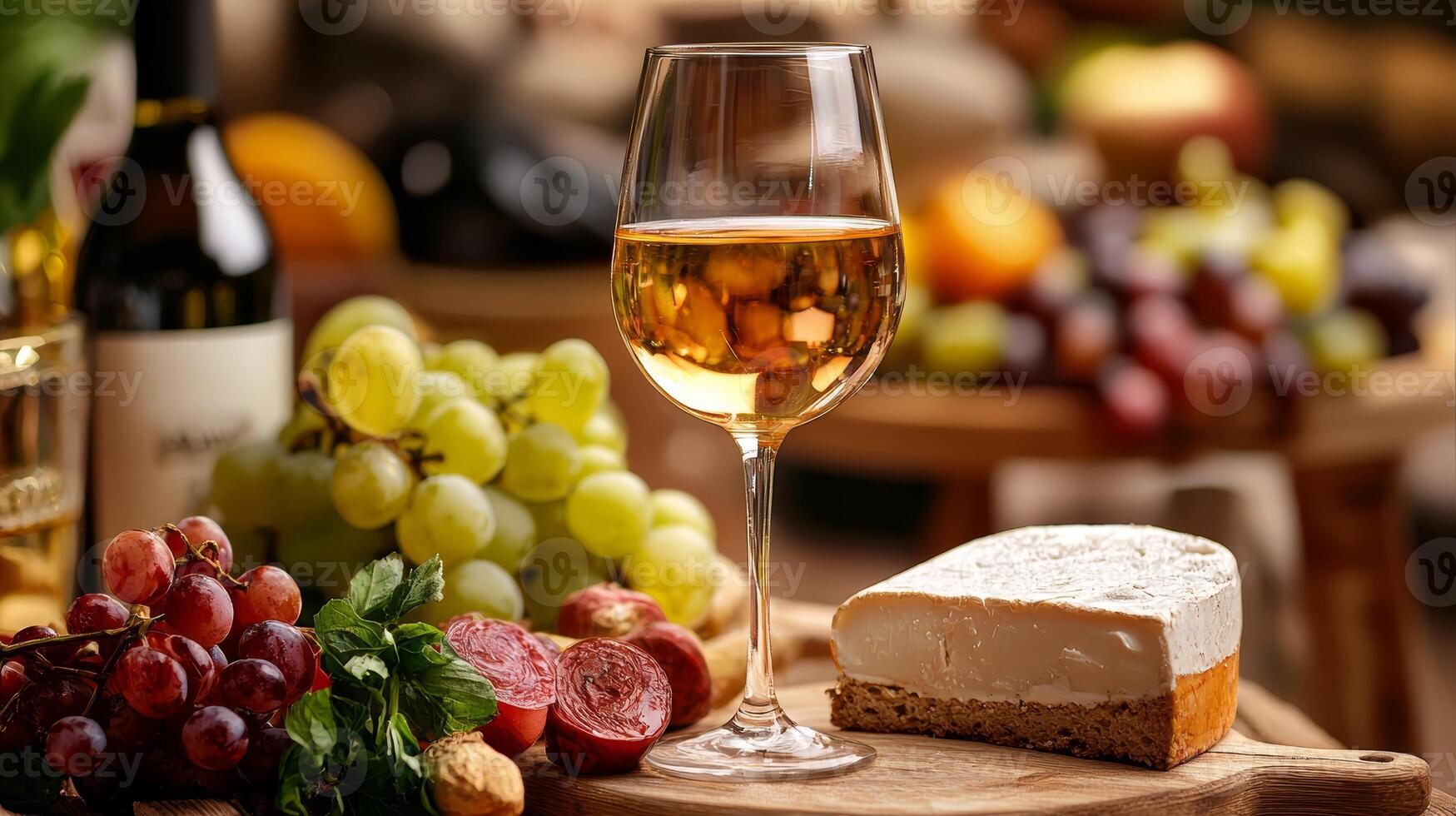 Wine Tasting. A Delightful Cheese and Grape Pairing photo