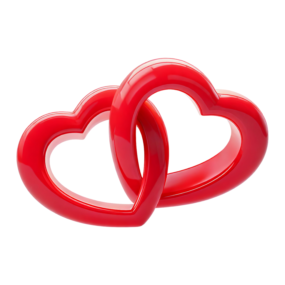 Romantic hearts symbolizing love studio photography png