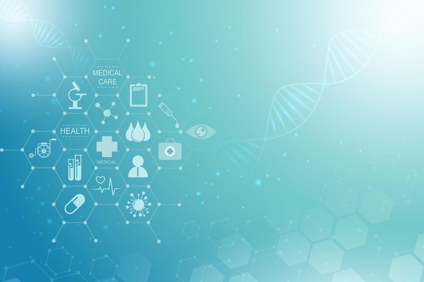 Abstract background. health care icon pattern medical innovation concept design vector