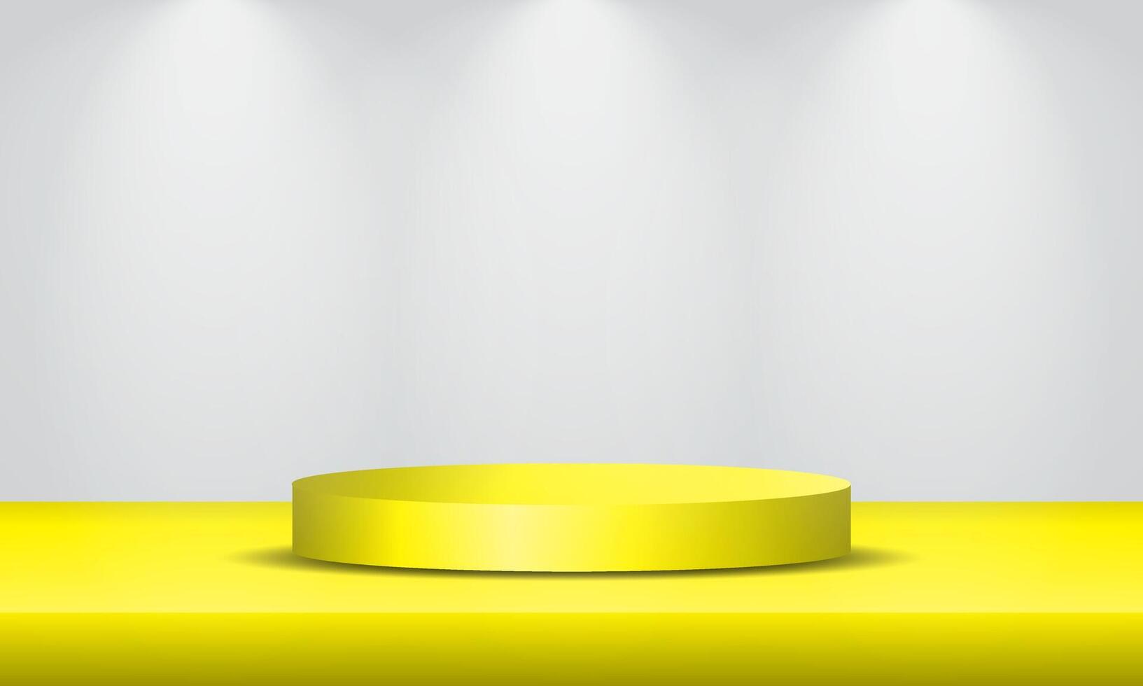 Realistic 3D cylinder podium background. Minimalist pedestal mockup, Abstract product display presentation, Display stage. vector