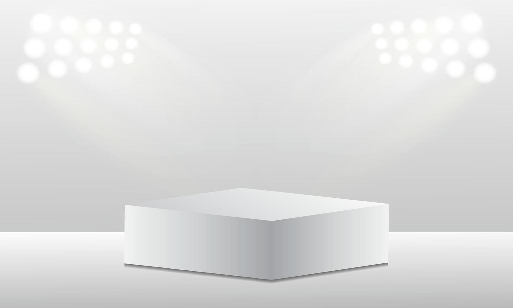 Simple 3D podium on background, Minimalist style, Product display, Mockup presentation. vector