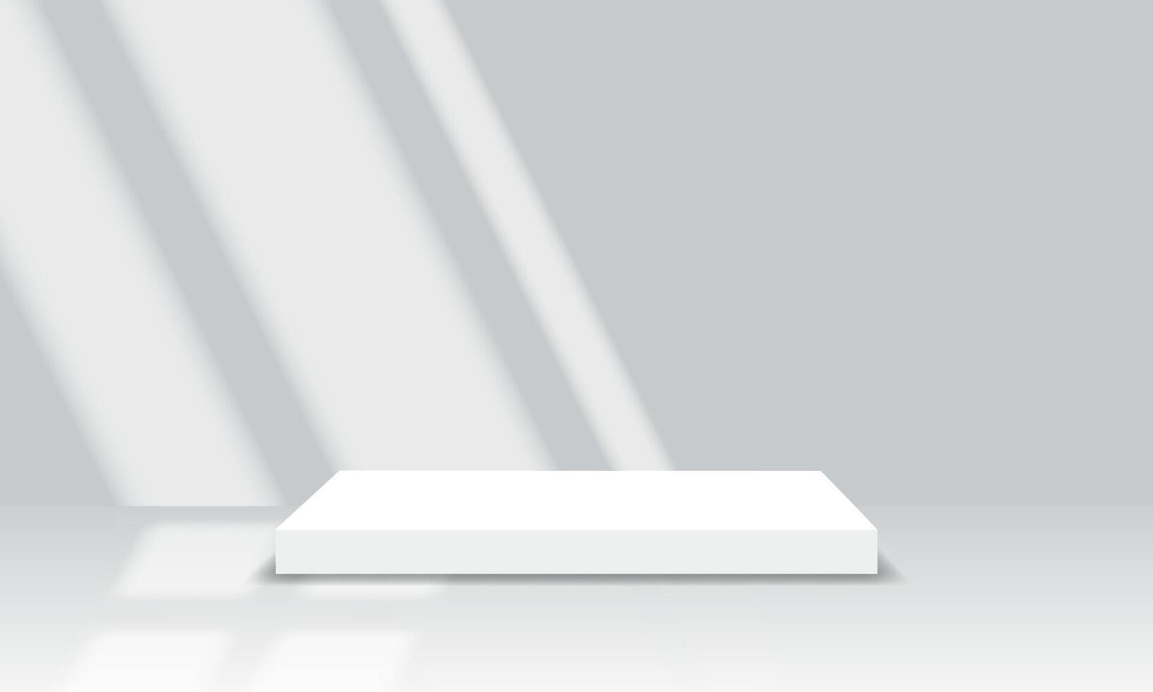 3d podium with geometric stage. vector