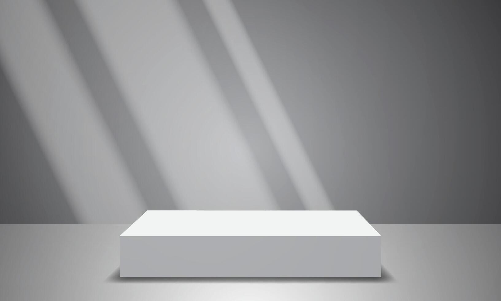 3d background product display stage with geometric platform. Stand for displaying cosmetic products. Display stage on studio pedestal vector