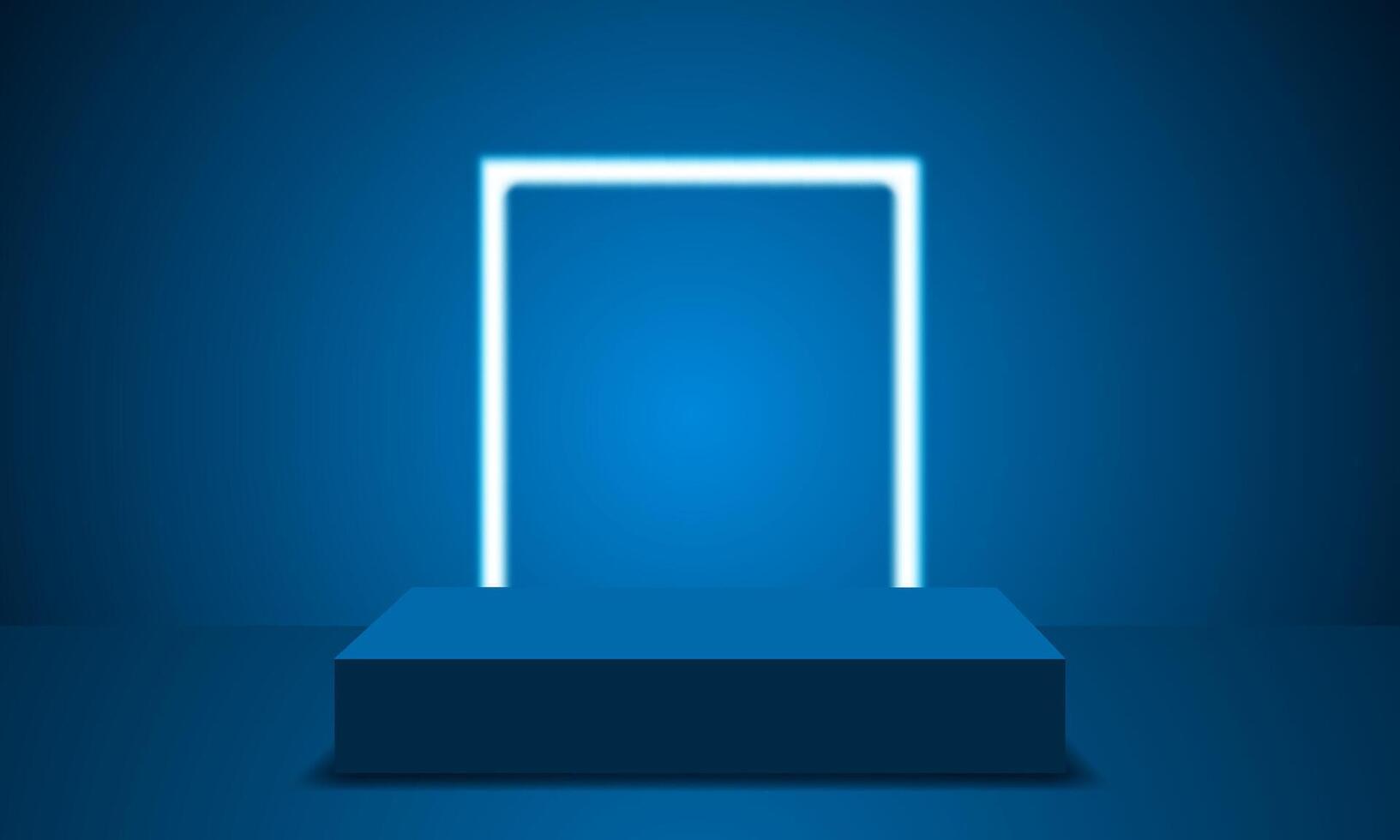 3D product podium background. Abstract composition in minimalist design. Studio showroom product pedestal, Fashion show mockup scene. vector