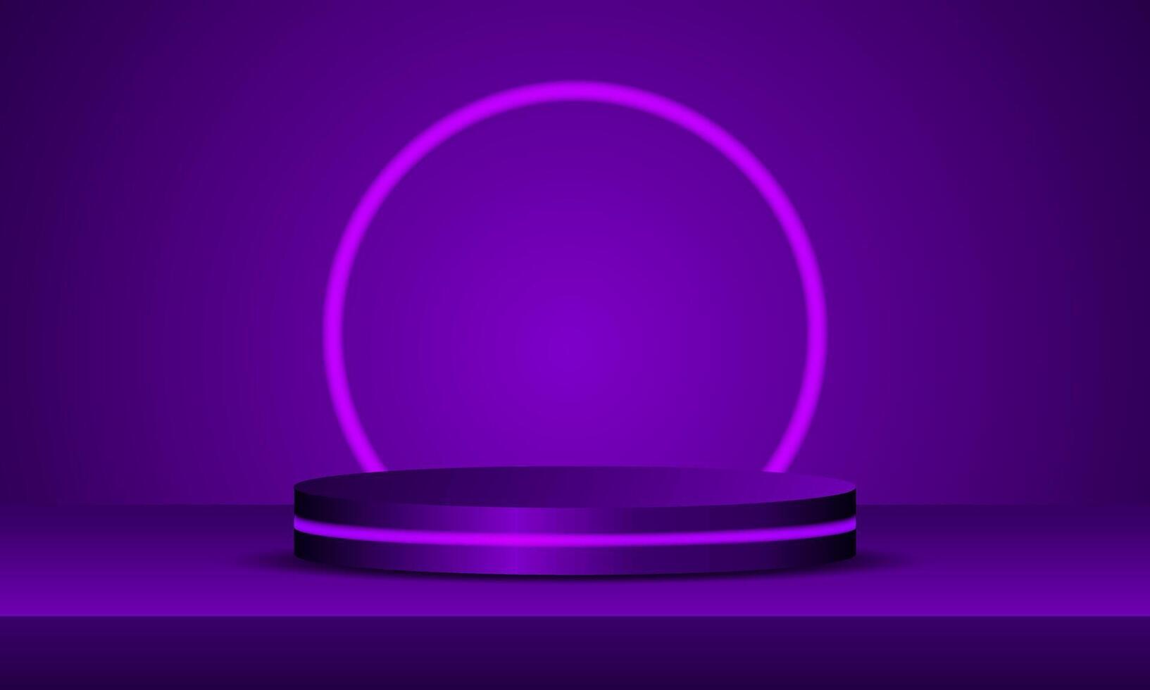 3D podium with background. perfect for modern interior concept product display mockup vector