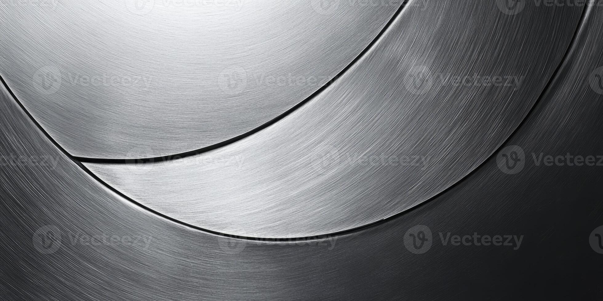 Metallic Curved Surface Texture with Modern Industrial Design for Background photo