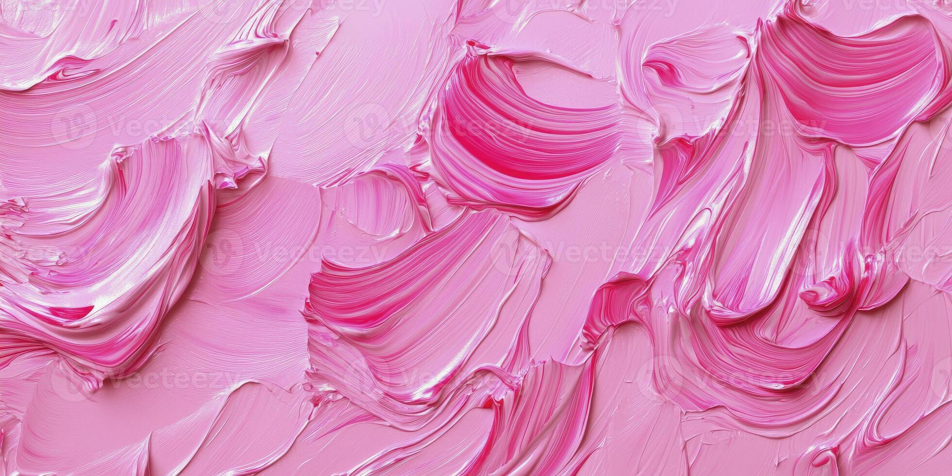 Pink Brushstroke Texture Background of Paint, Abstract Strokes in Light and Dark Tones photo