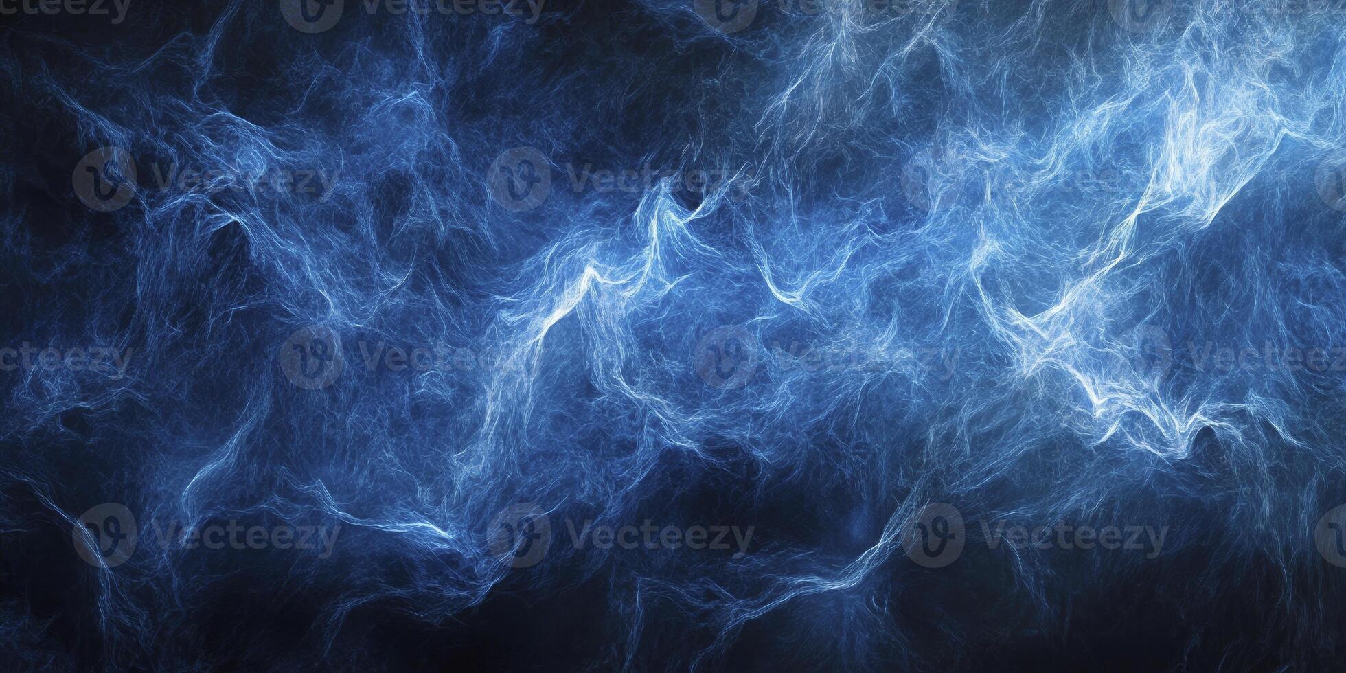 Abstract Blue Energy Flow Background with Plasma and Fractal Patterns photo