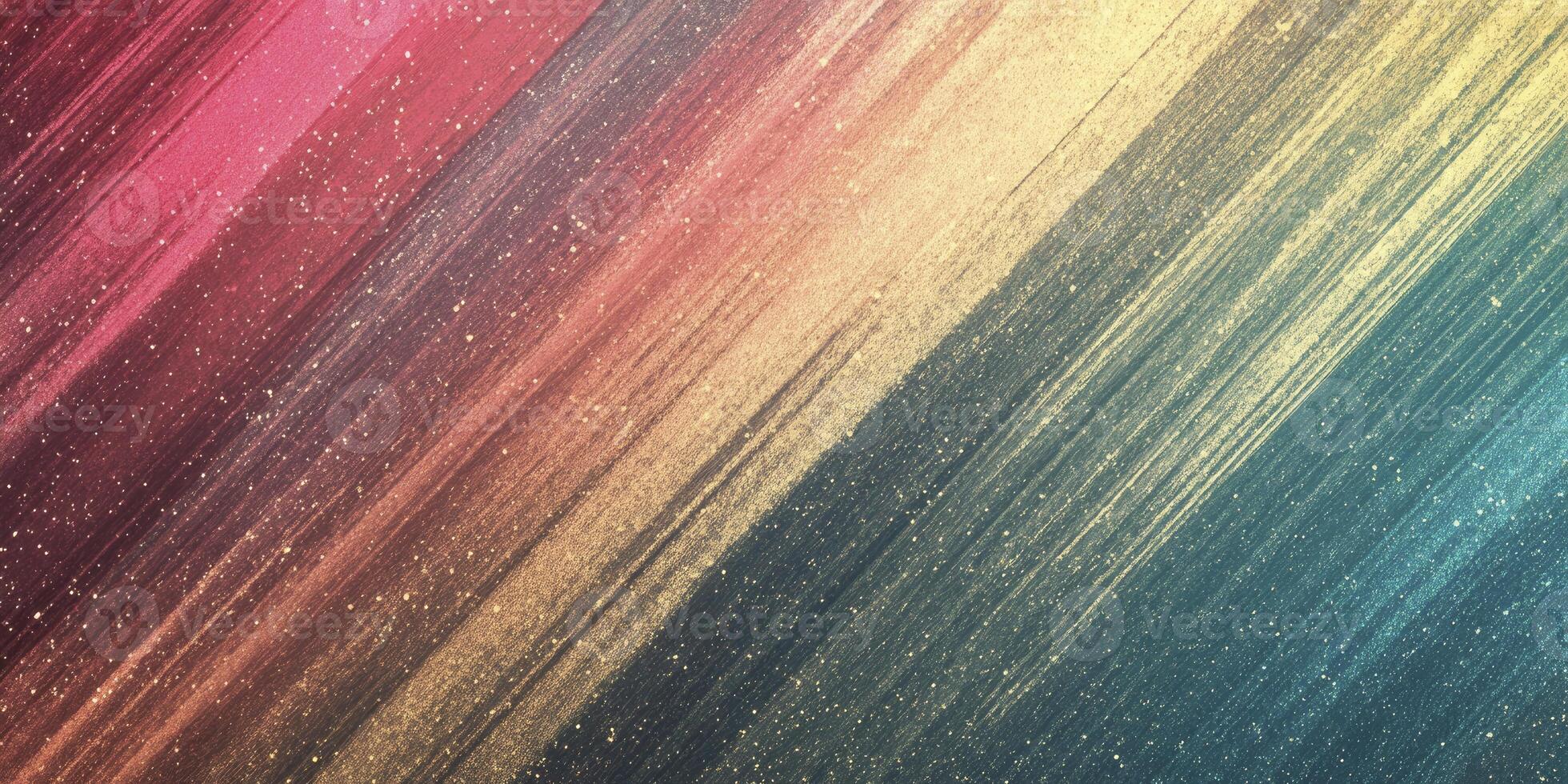 Abstract Painted Background with Diagonal Strokes and Glitter Effect Design photo