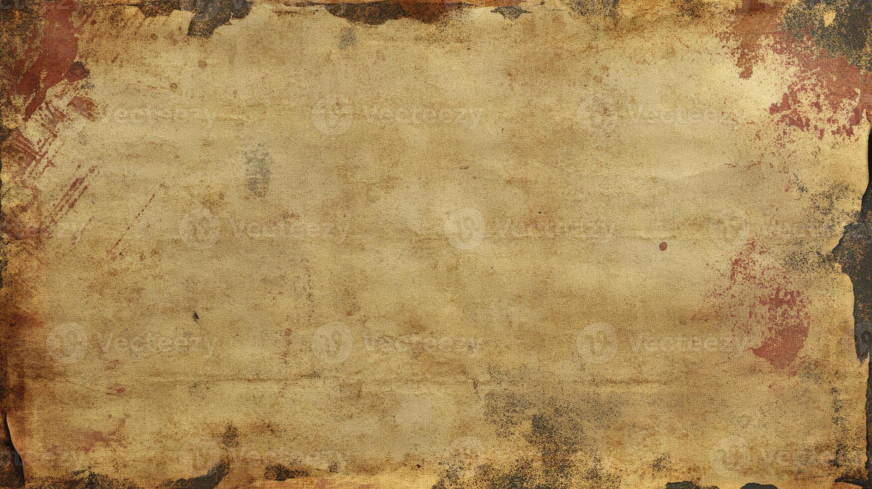 Aged Parchment Paper Texture with Stains for Scrapbooking and Vintage Design photo