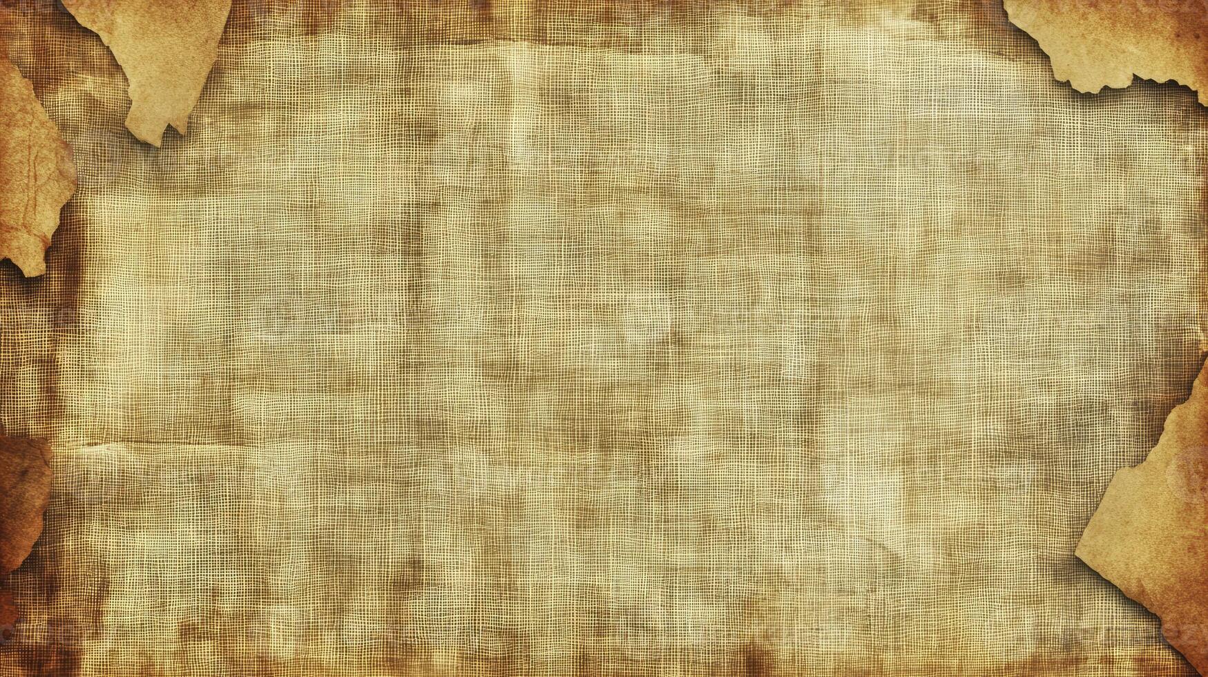 Vintage Fabric Background with Torn Paper Borders for Creative Projects photo