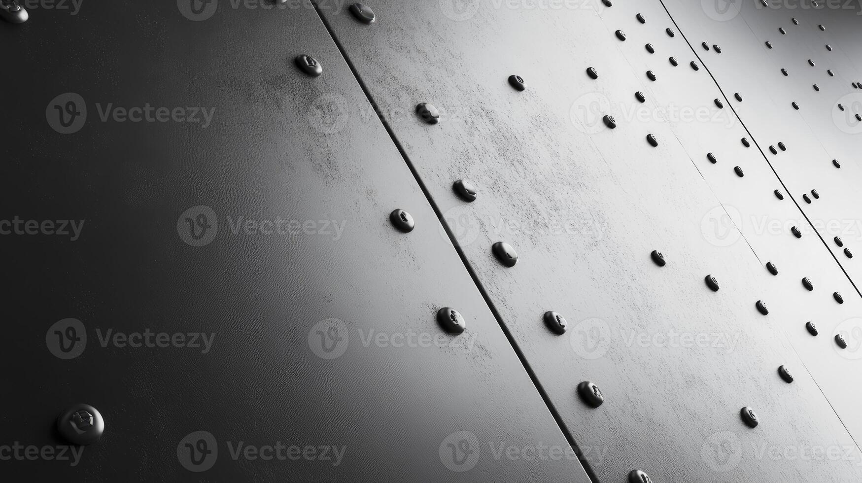 Riveted Metal Panels Background Shiny Industrial Texture and Design Element photo