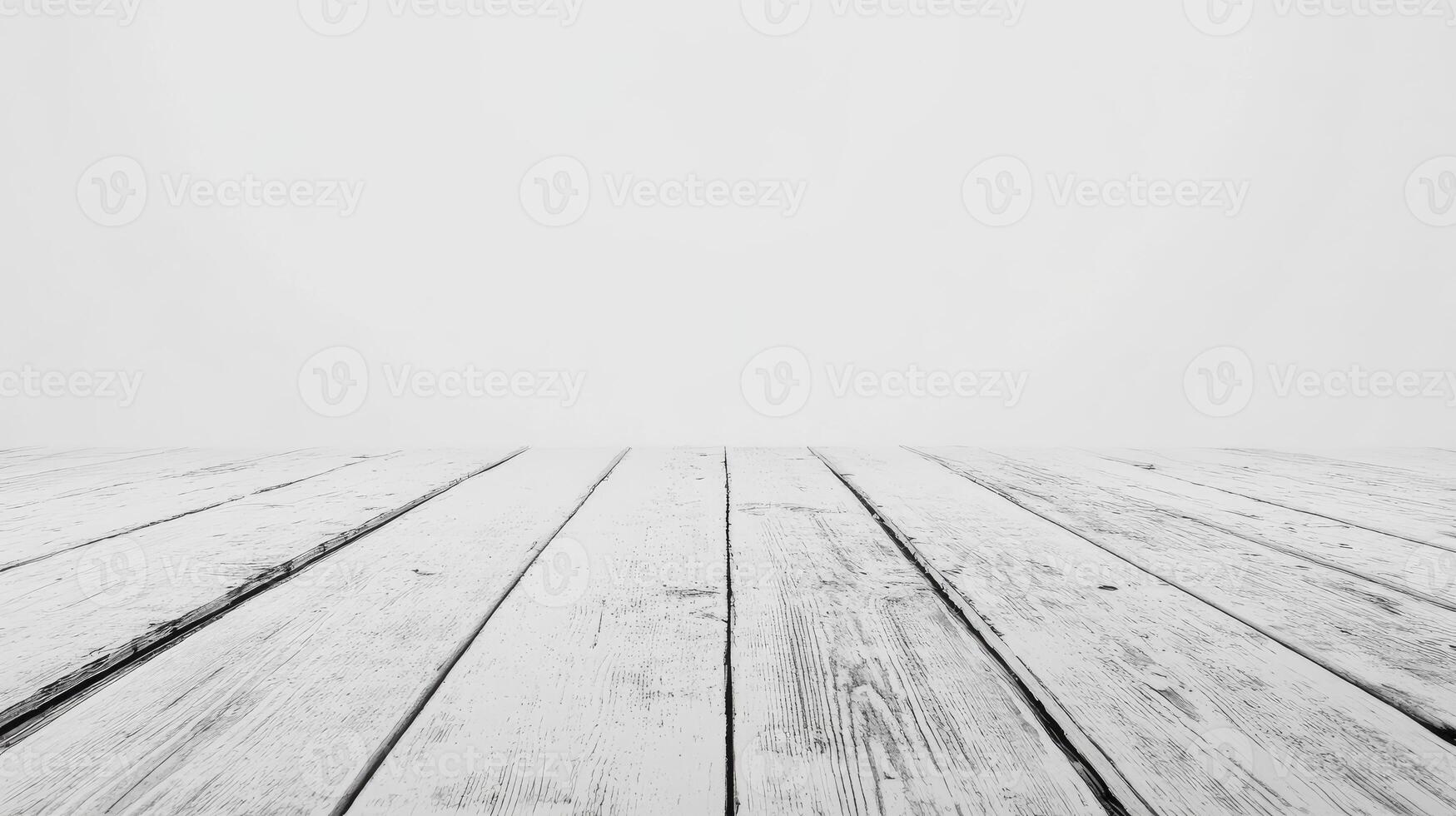 Empty White Wooden Planks Background for Product Mockups and Presentations photo