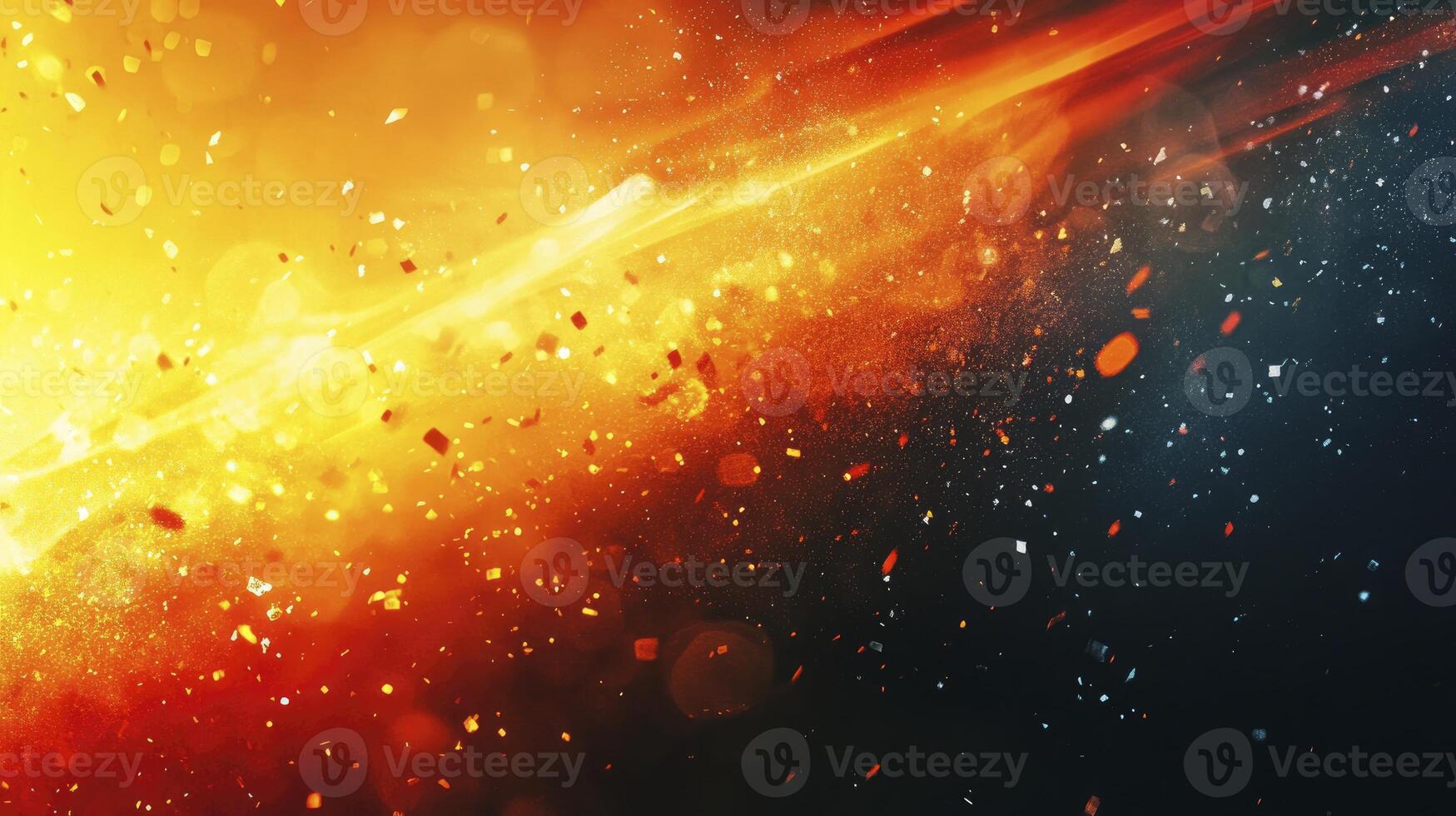Bright Abstract Explosion Background with Particles and Light Streaks Effect photo