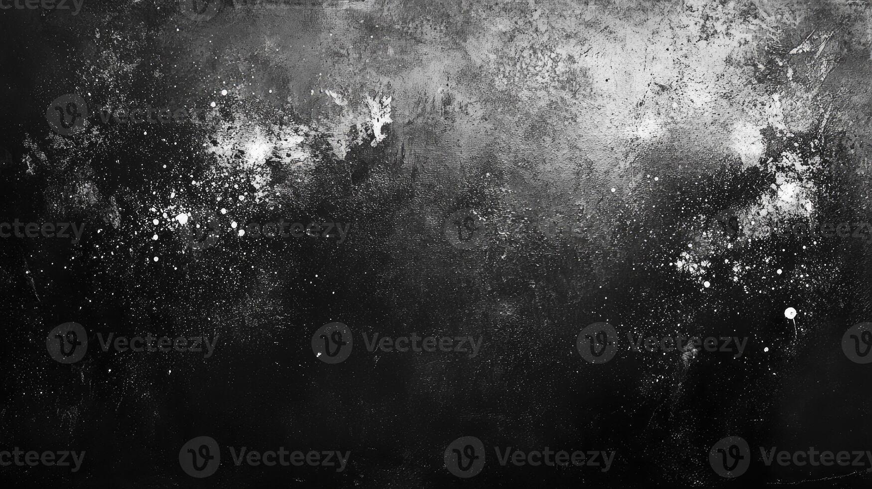 Abstract Black and White Grunge Texture with Splatter and Distressed Surface photo