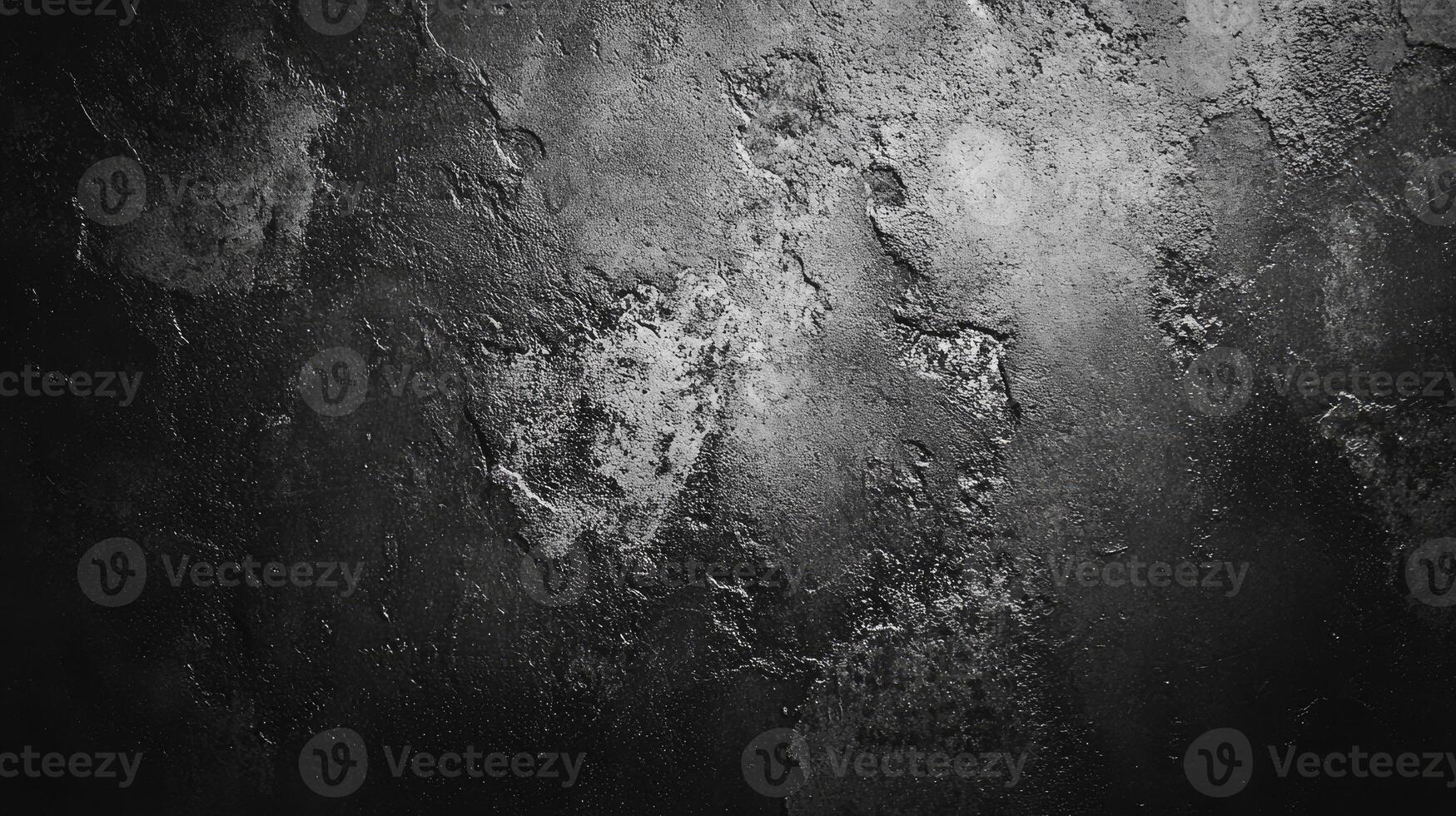 Dark Stone Texture Background with Rough Surface and Dramatic Lighting photo