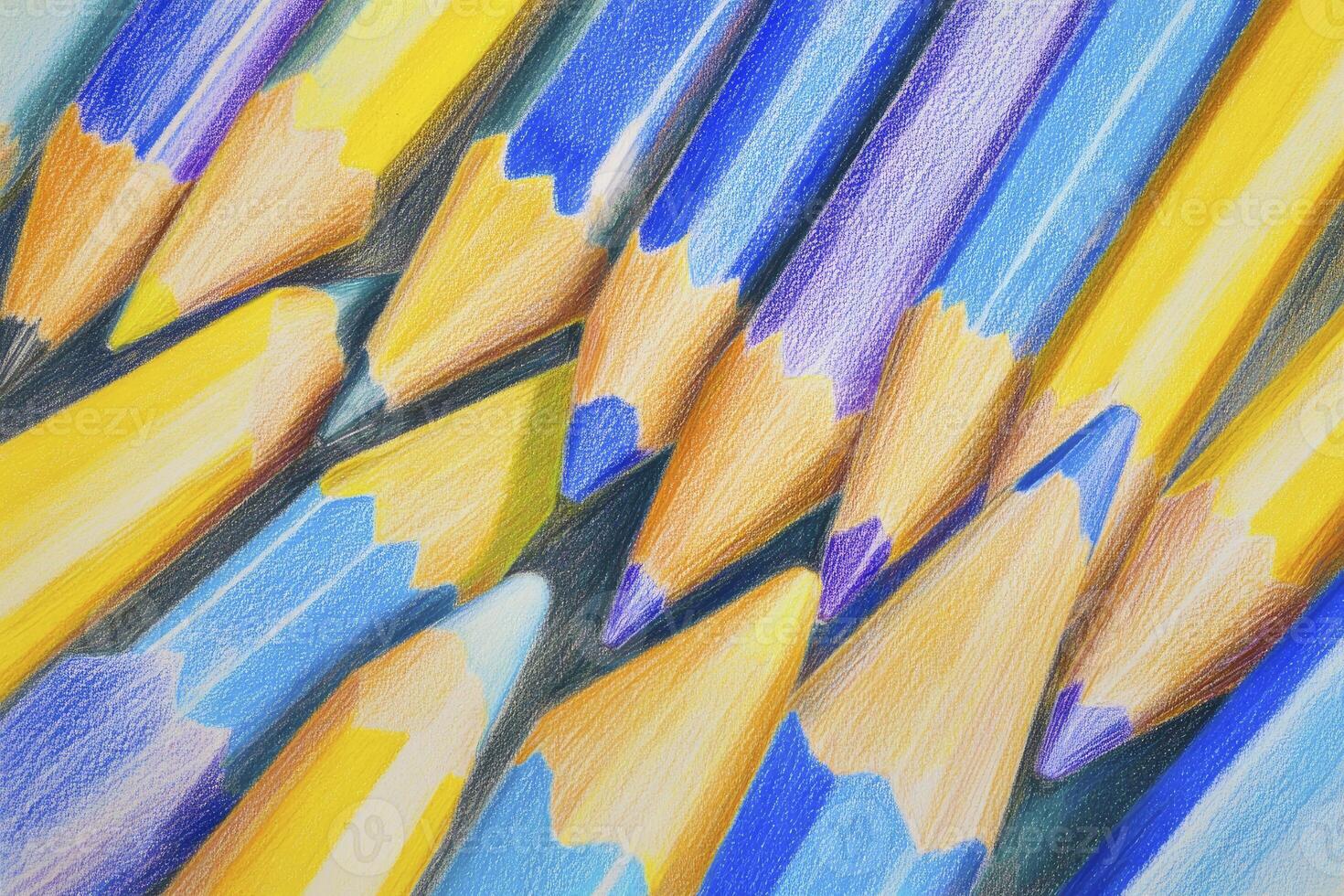 Colorful Pencils Close Up Background for Creative Art and Design photo