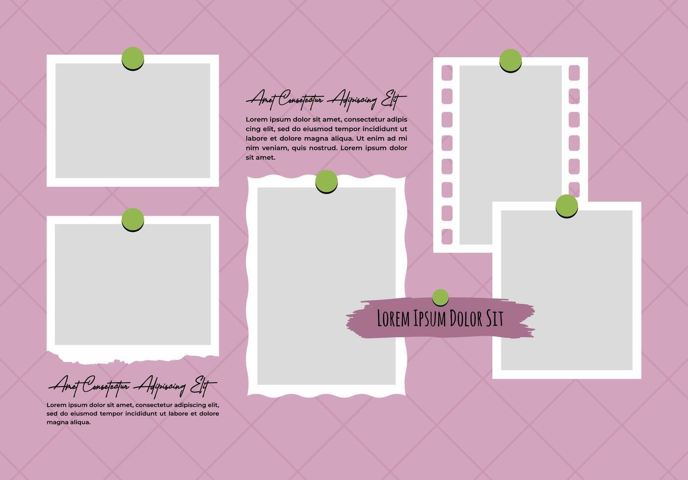 Design Picture photo collage design vector