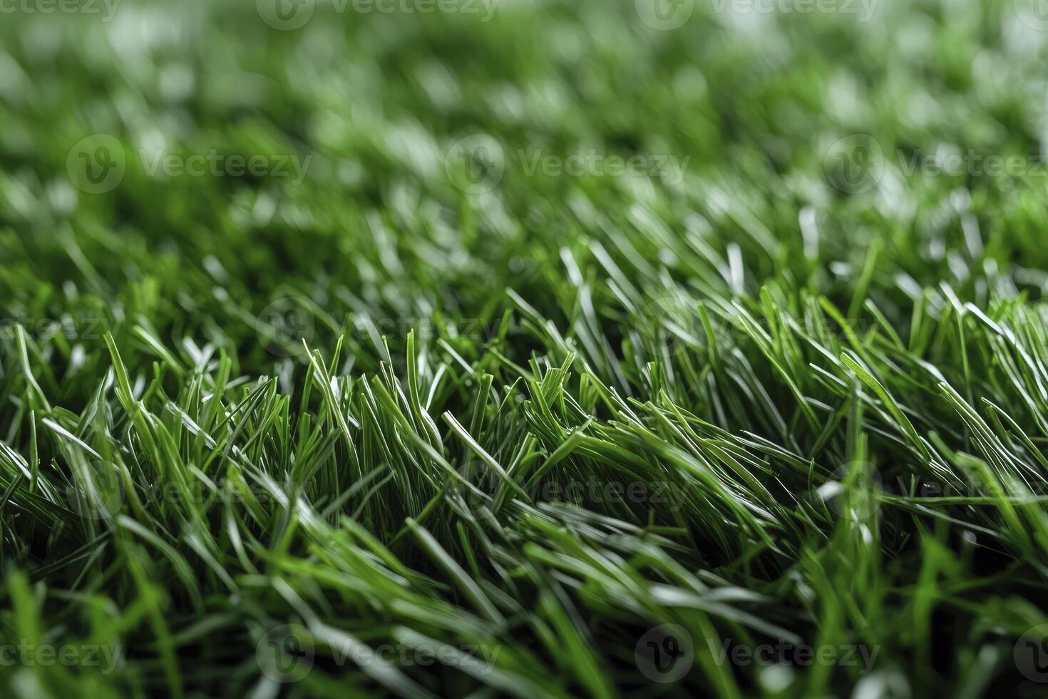 Closeup of Lush Green Artificial Turf Showing Texture and Details photo