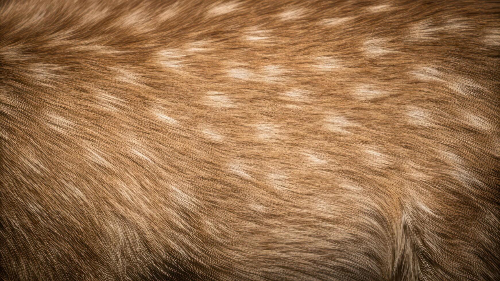 Close up of a deer's fur with spots photo