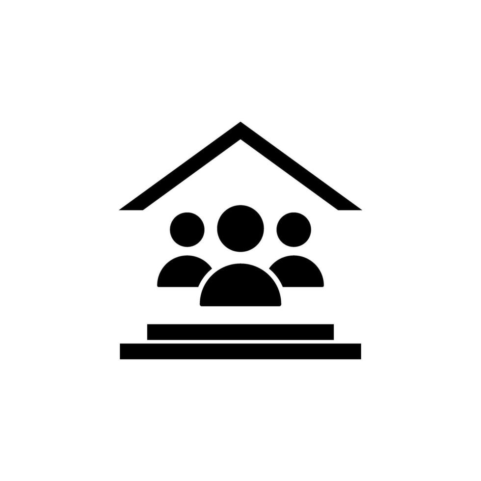 Family icon. Flat related icon for web and mobile applications. It can be used as - logo, pictogram, icon, infographic element. Illustration. vector