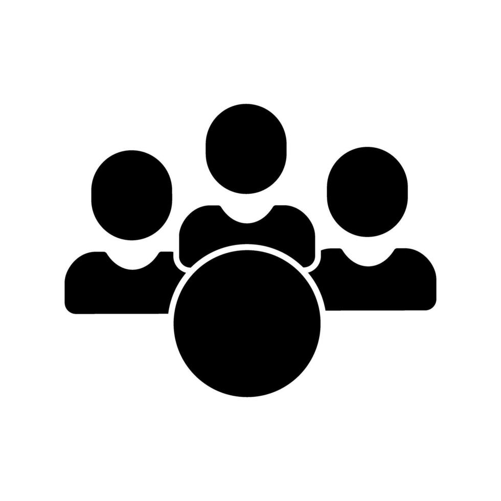 Teamwork icon, Teamwork solid style pictogram, illustration vector