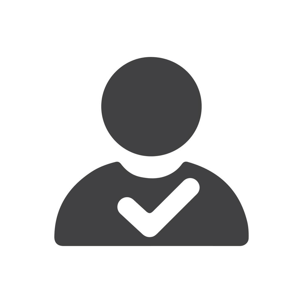 Verified user icon, avatar, photo placeholder. illustration vector
