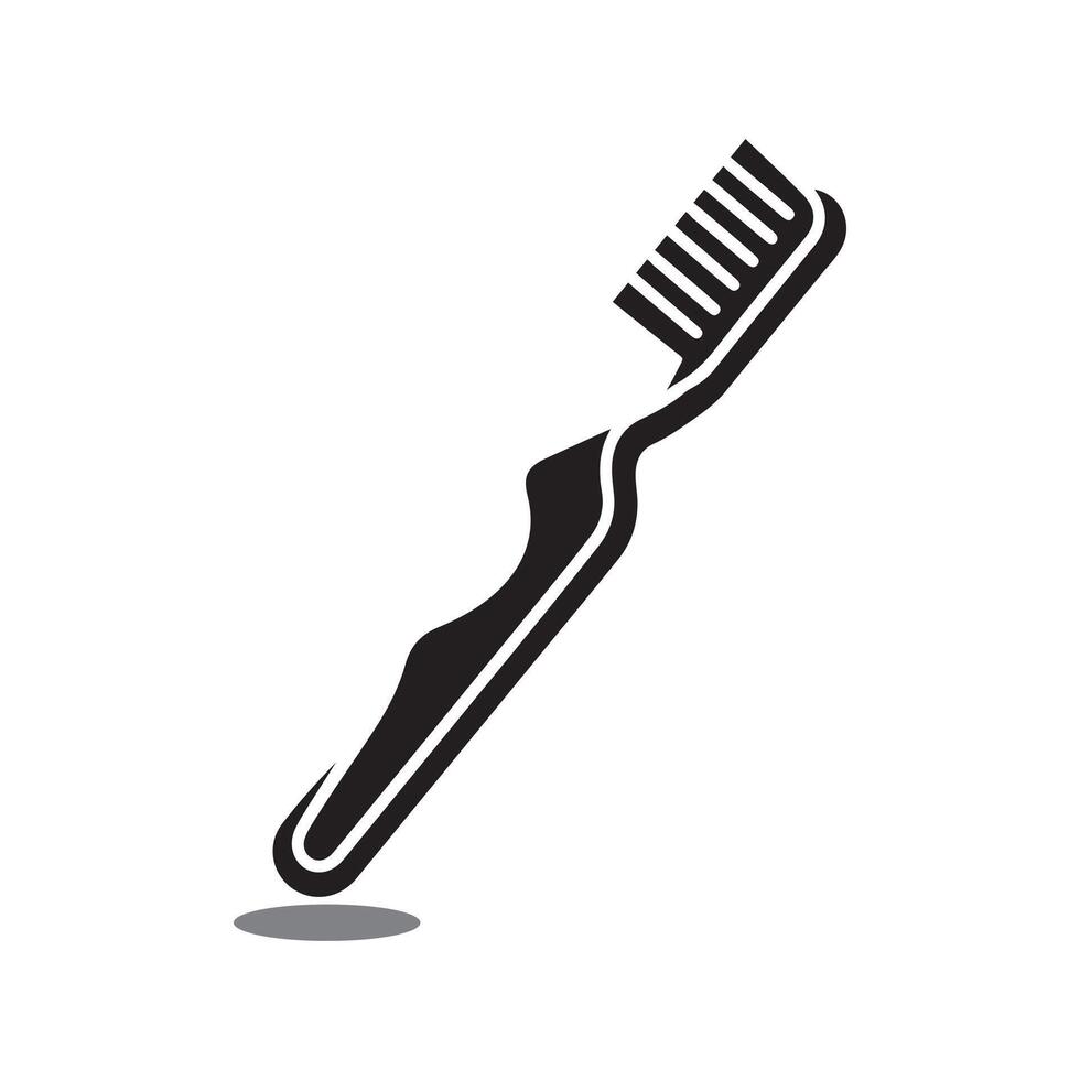 Toothbrush icon in flat style vector