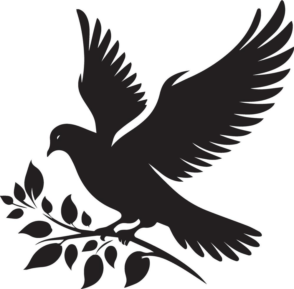 Dove of peace vector