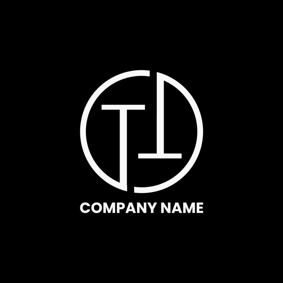 TT circle logo for company vector