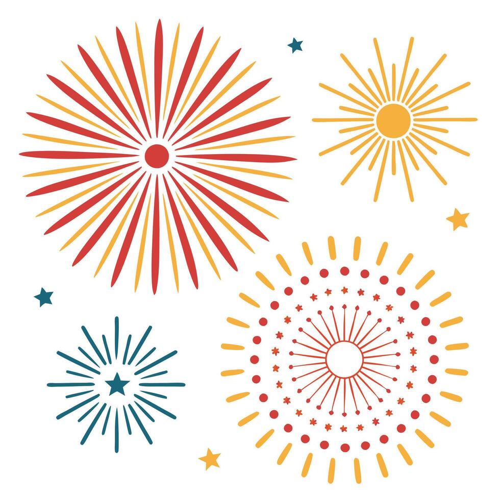 Premium Sunburst and Light Ray Collection for Elegant Designs vector