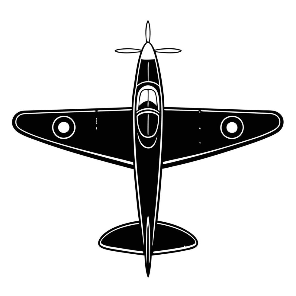 Military Fighter Aircraft Silhouette Tactical Jet Design vector