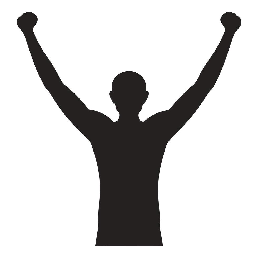 Energetic Running Silhouette Speed and Movement vector