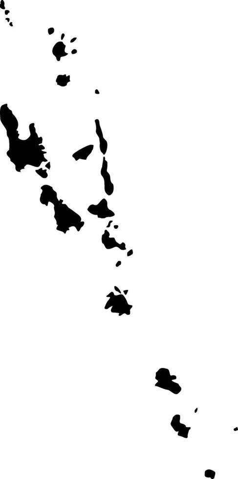 Map Vanuatu. Map silhouette. Vanuatu border. Independence Day. Banner, poster template. State borders the country Vanuatu. vector