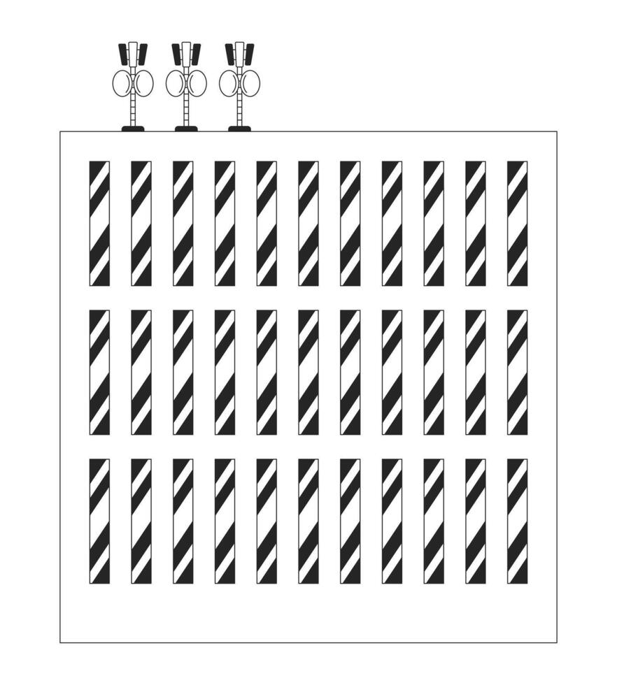 Modern communication hub building with antennas 2D line object. Satellite dishes on rooftop. Telecommunications data center house isolated clipart ink outline item. Monochrome spot illustration vector