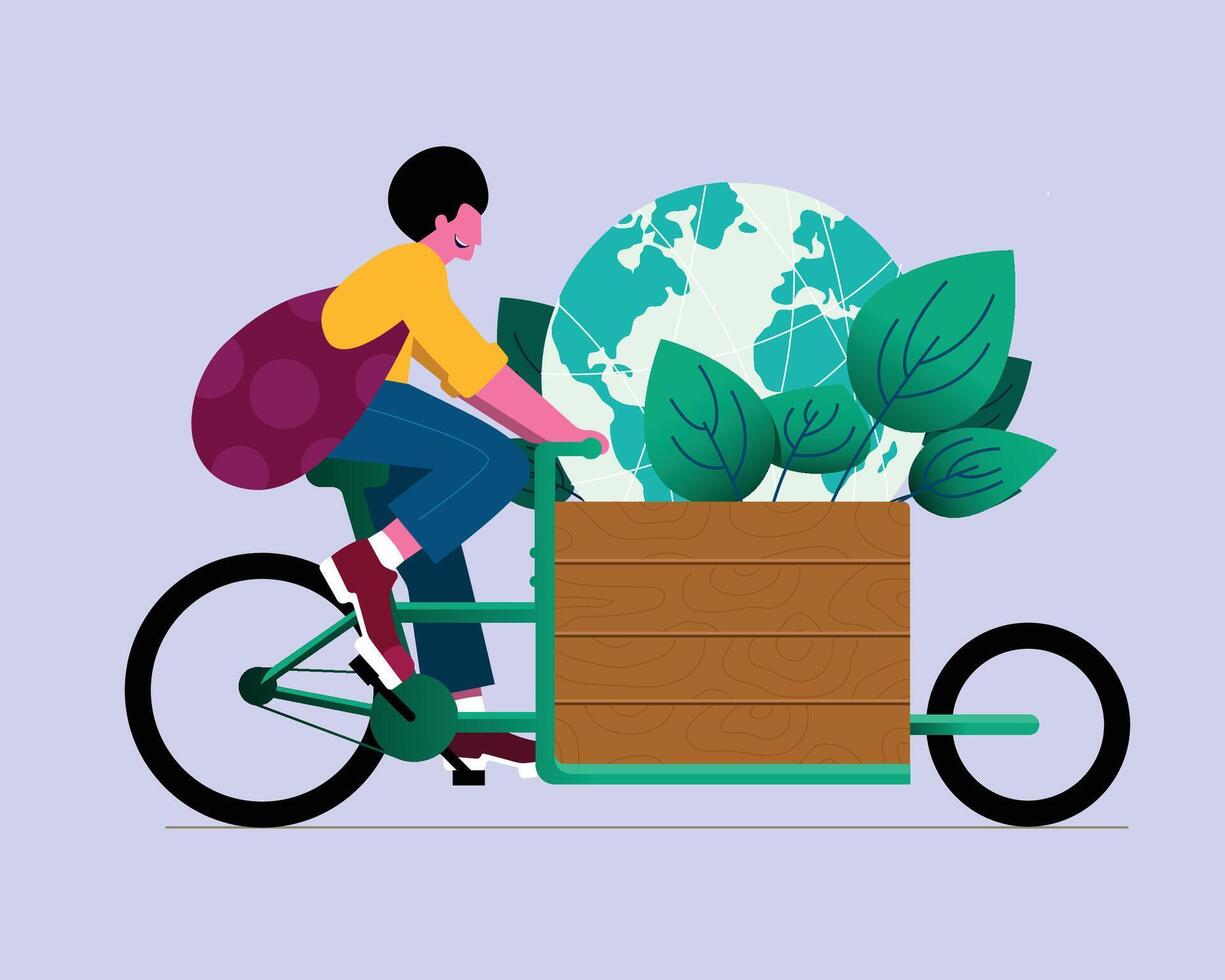 earth day concept vector