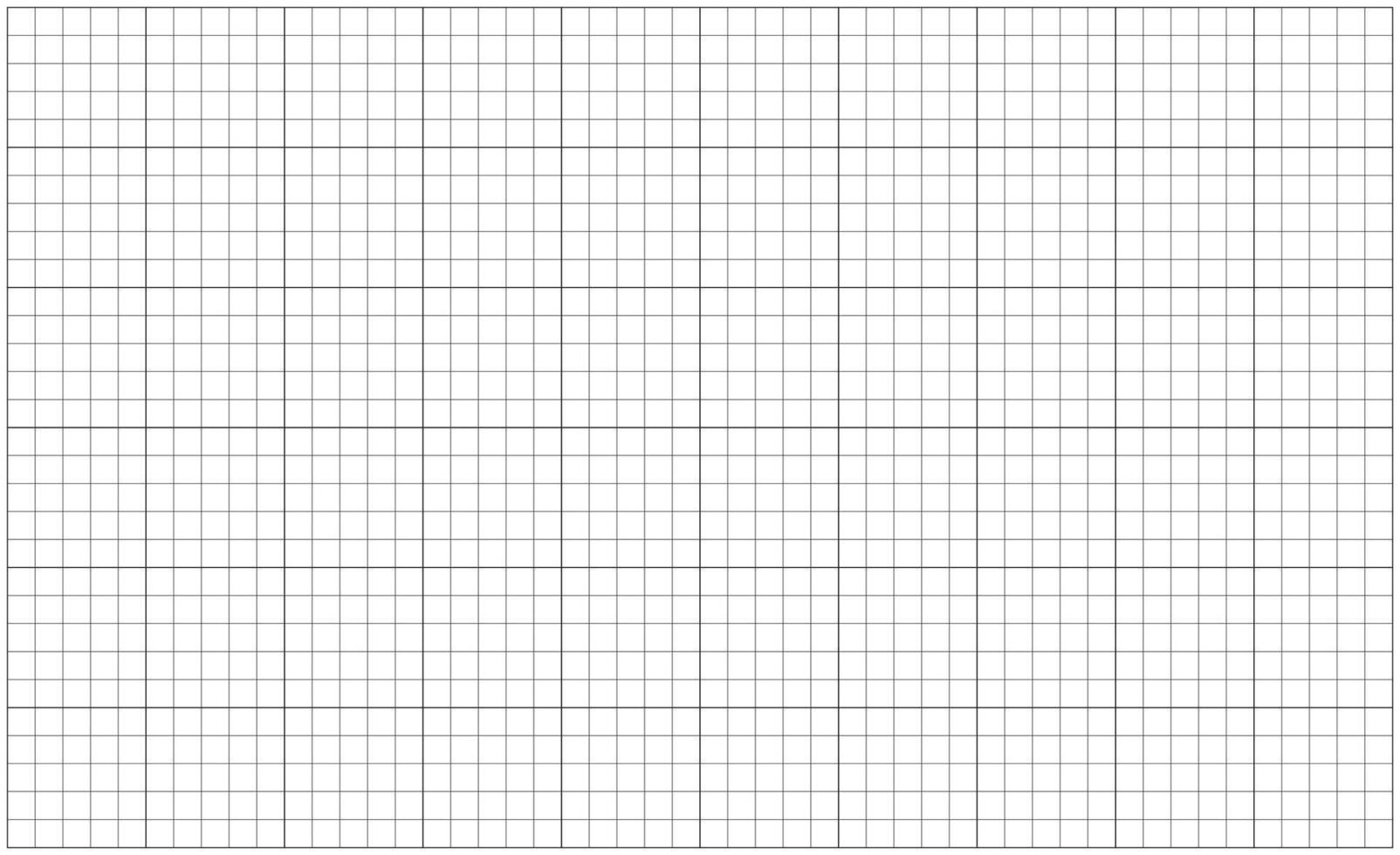Grid paper. Notebook squared sheet blank. Typography mockup for making notebooks production for school. Mathematics minimal pattern. Education backdrop. Black mesh graph texture on a white background. vector