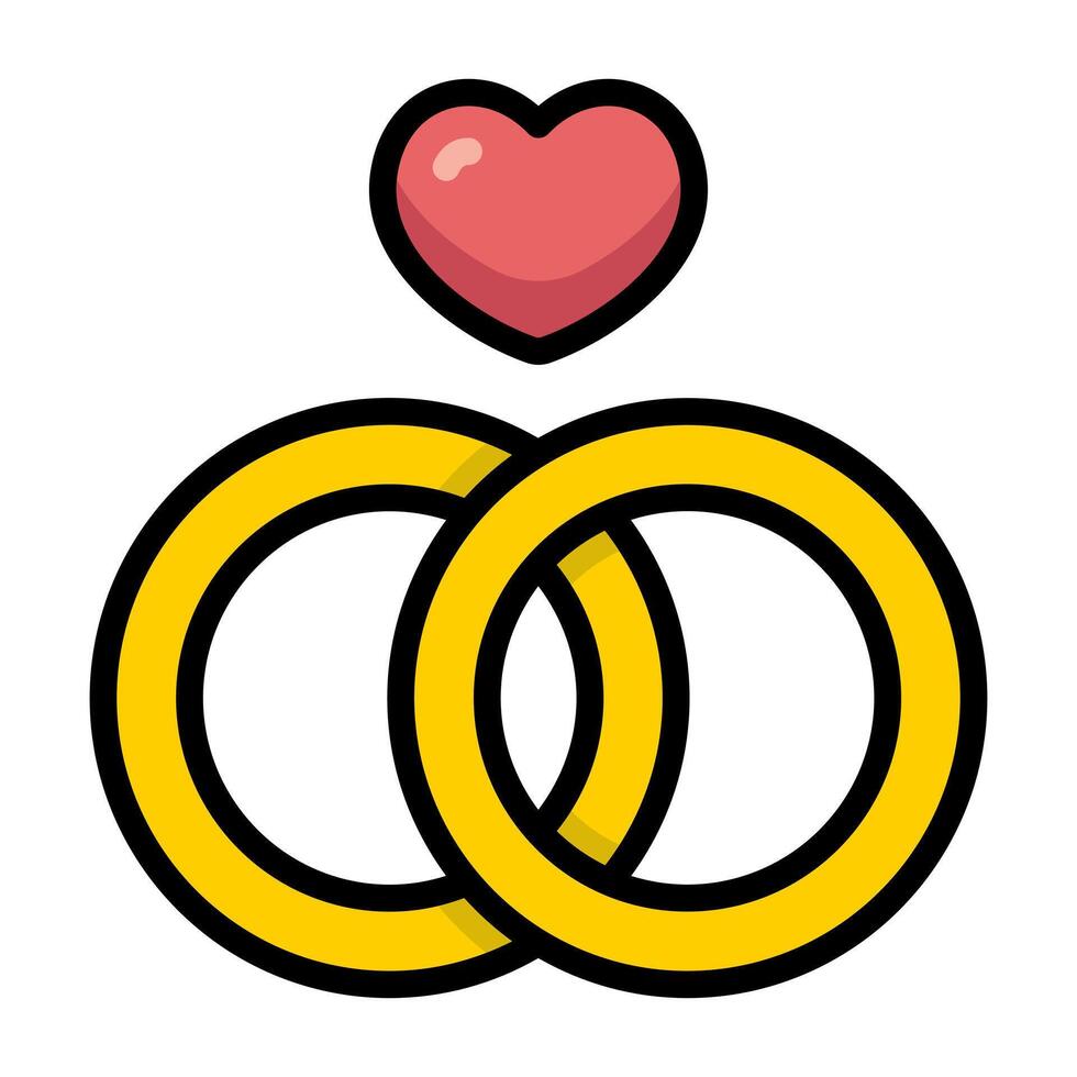 Simple Ring colorful icon. The icon can be used for websites, print templates, presentation templates, illustrations, etc vector