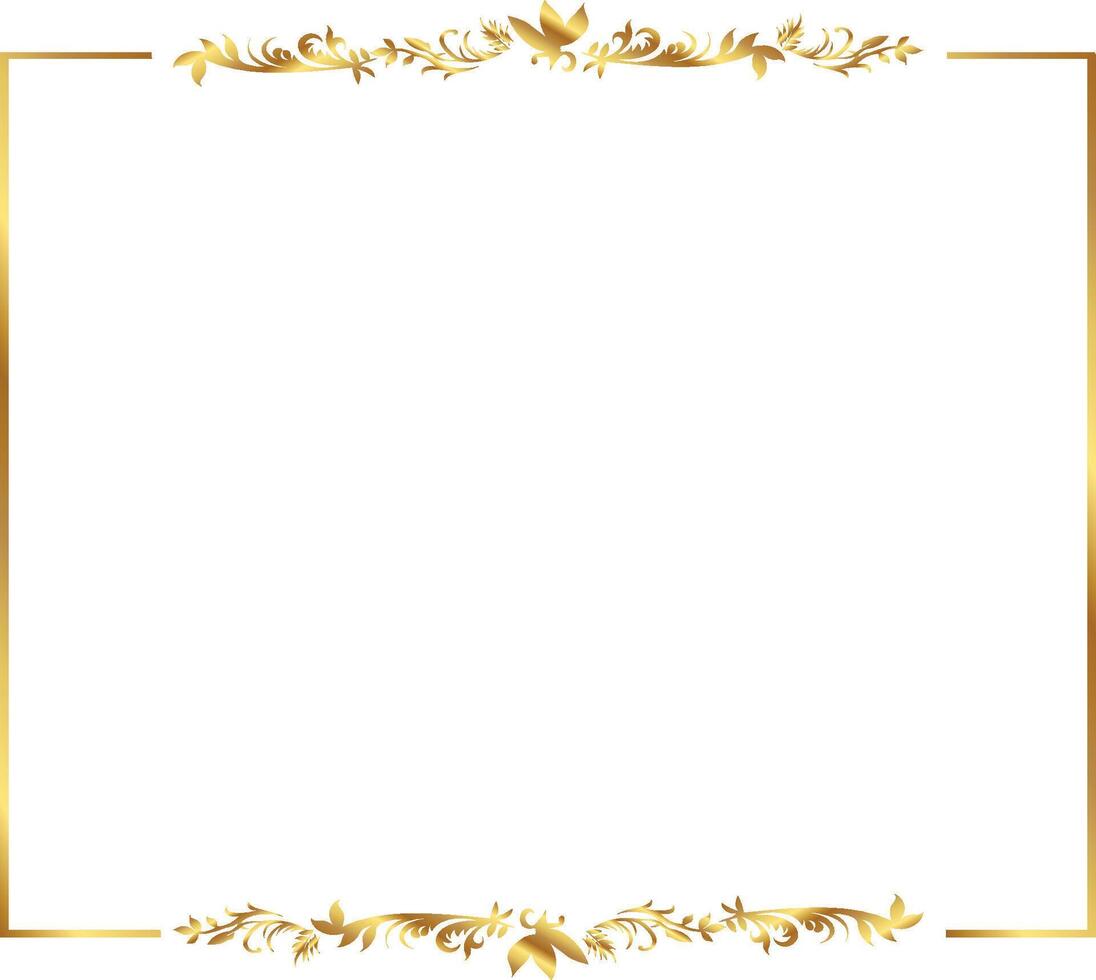 Gold Border Golden Border set vector
