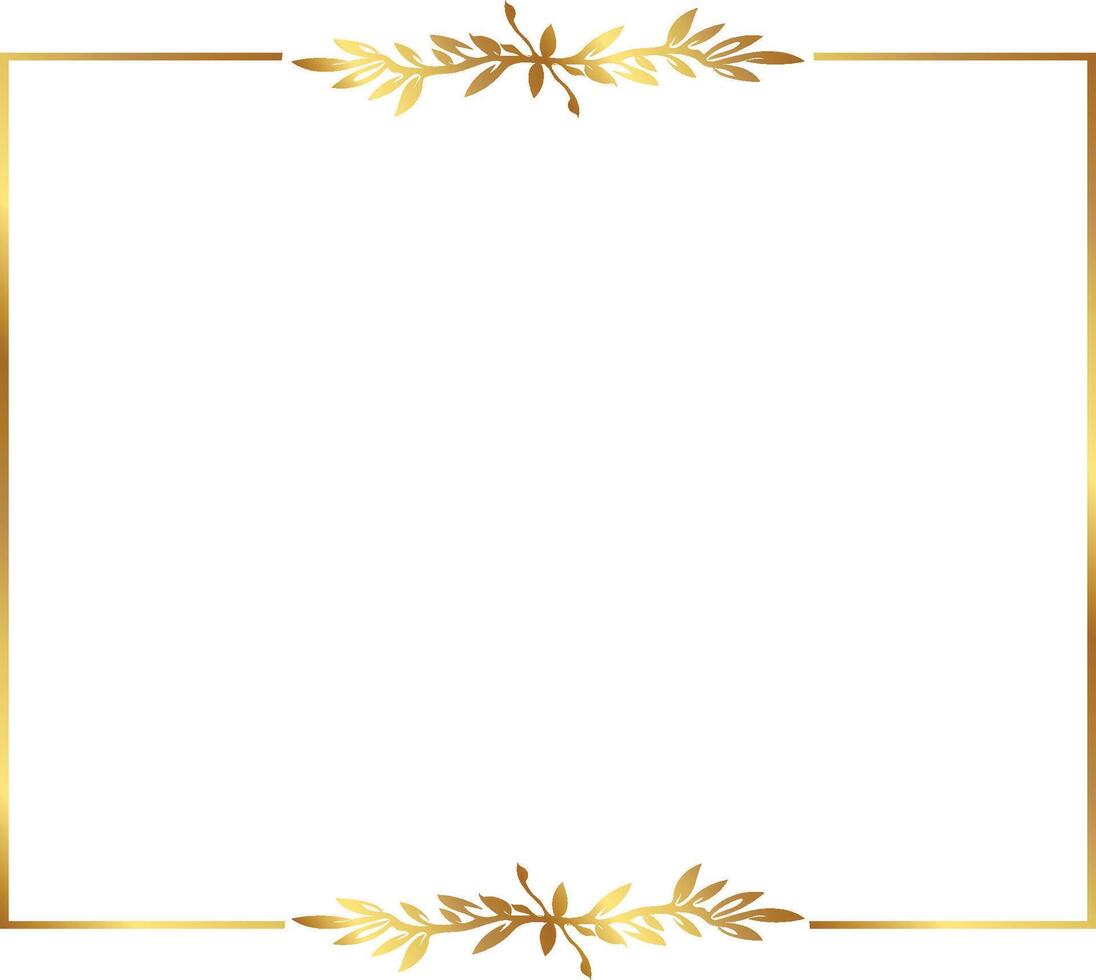 Gold Floral Frame Floral Frame vector