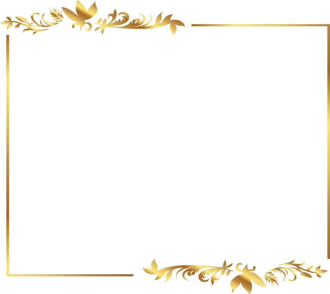 Gold Border Golden Border Warm Frame Frame vector