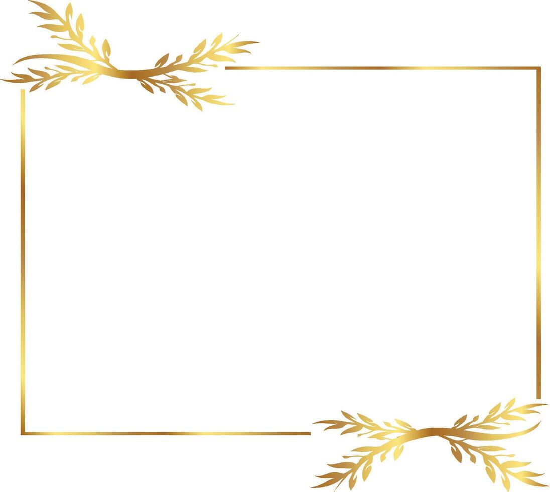 Golden Border Warm Frame Golden Border Certificate Border vector
