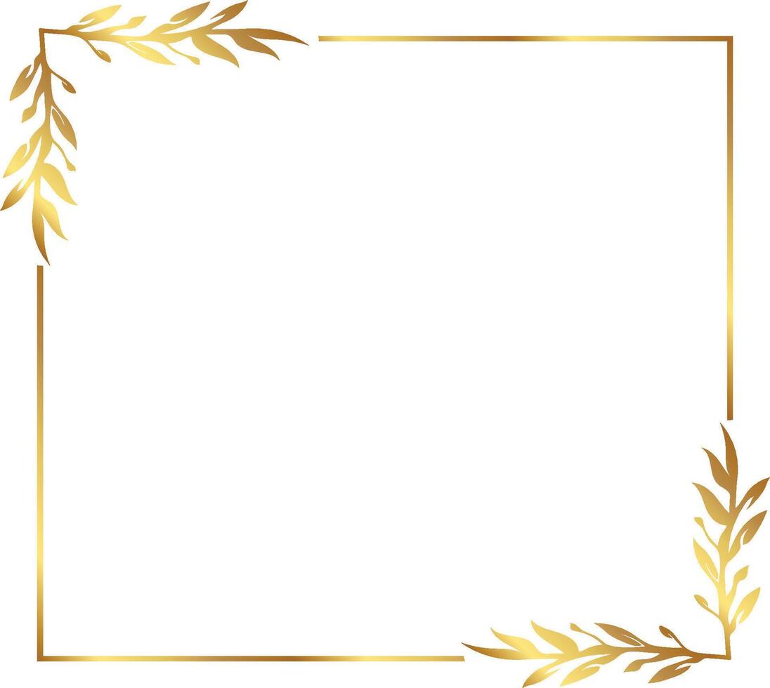 Gold Border Golden Border Body Frame vector